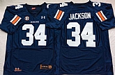 Auburn Tigers 34 Bo Jackson Navy College Football Jersey